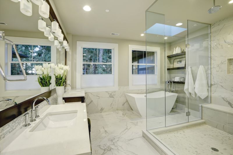 Spacious Shower and Tub Combo